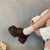 Fashion French Style Small Leather Shoes Women English Style Retro One-band Marilyn Shoes Spring Soft-soled Loafers