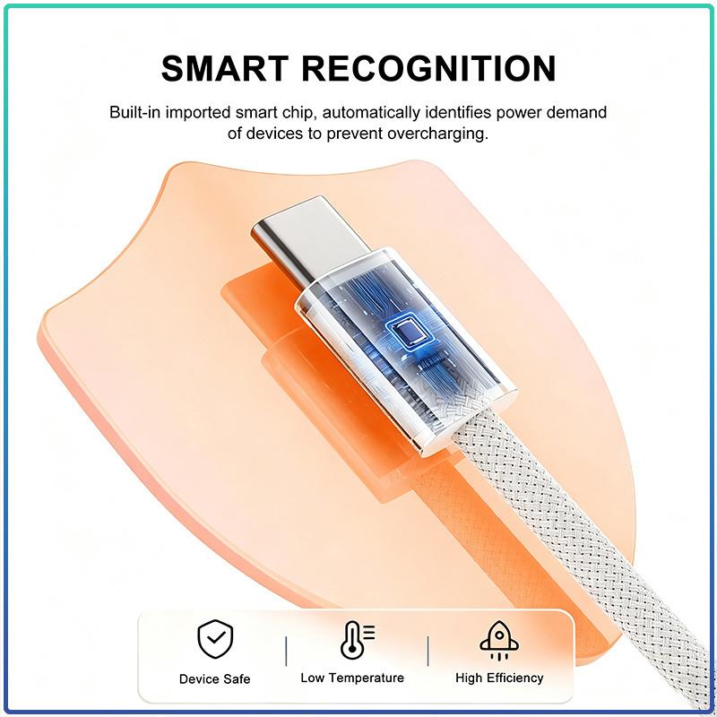 Original Apple Braided Type‑C To Type‑C Cable 1 Meter Stable Power Delivery Durable USB‑C Charging Cord Universal For iOS Android Devices