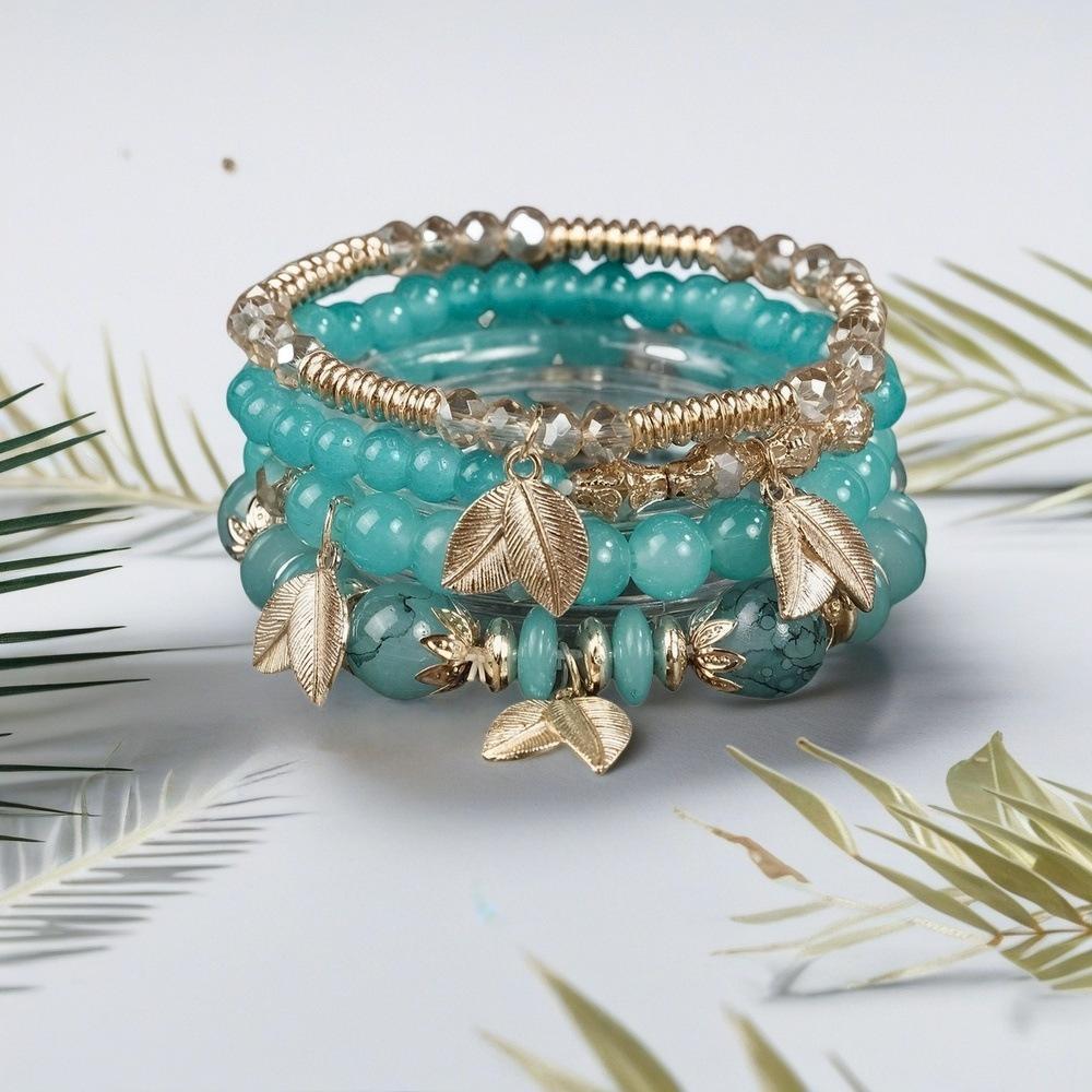 JYL TS Bracelet Elephant Glass  Bohemian Style Enhances Strength & Grace