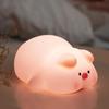 Rechargeable Silicone Night Light - Tap to Illuminate, Ideal for Bedside and Gifts