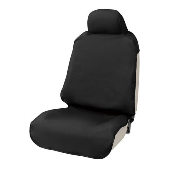 BONFORM Seat Cover Breathtex Color: Black 1 Front Piece Breathable Waterproof Reversible Knit Fleece 4166-10BK