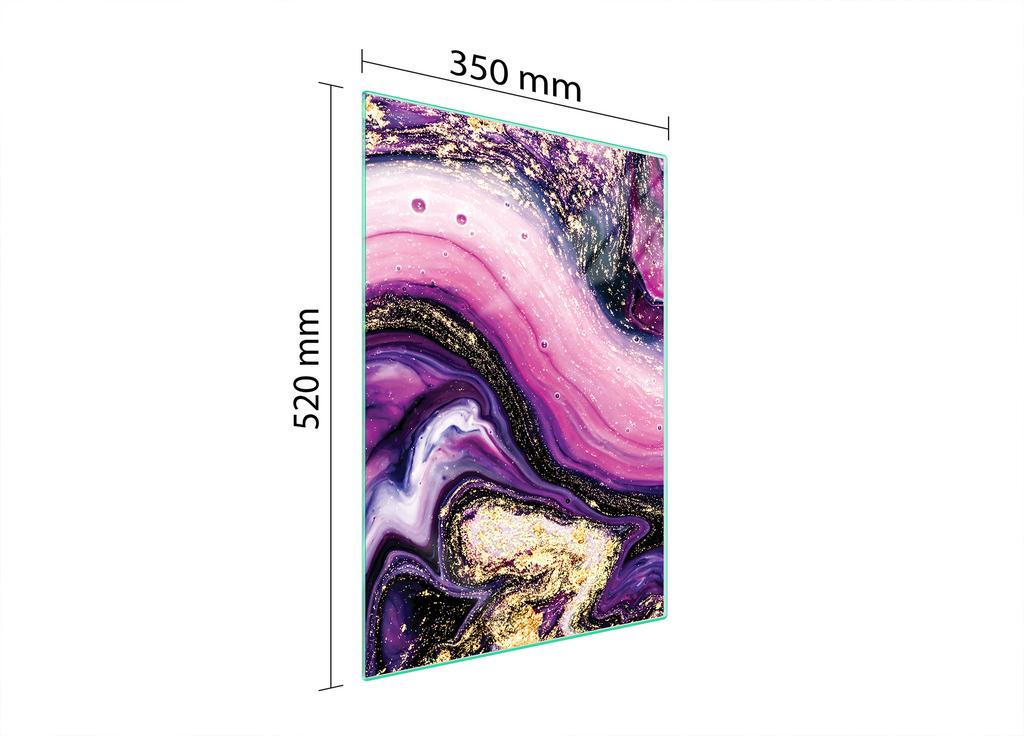 GLASS CUTTING BOARD 35x52 Marble