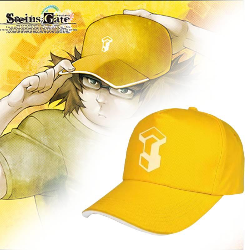 Gate Steins Anime Hashida Itaru Hat Baseball Peaked Cap Sun Visor Cosplay Props