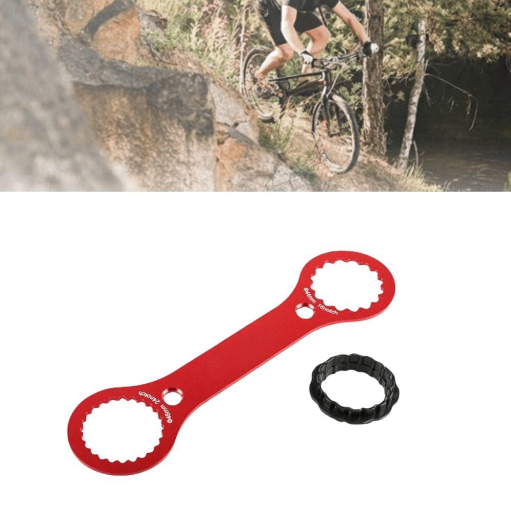 Aluminum Bottom Bracket Wrench Multifunctional Red BB Wrench Tool 250mm Bottom Bracket Tool for TL-FC32/TL-FC25/TL-FC24