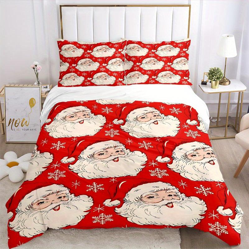 3pcs Christmas Wrapping Paper Bedding Set, Breathable and Soft, Suitable for All Seasons, Ideal for Home Use, Suitable for Bedroom Decor Yy250821193