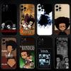 The Boondocks Phone Case For iPhone 16,15,14,13,12,11 Plus,Pro Max, Soft Silicone Black Cover