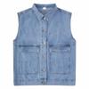 Korean Style Women's Denim Vest - Autumn Slim Fit, Harajuku Casual, All-Match Fashion