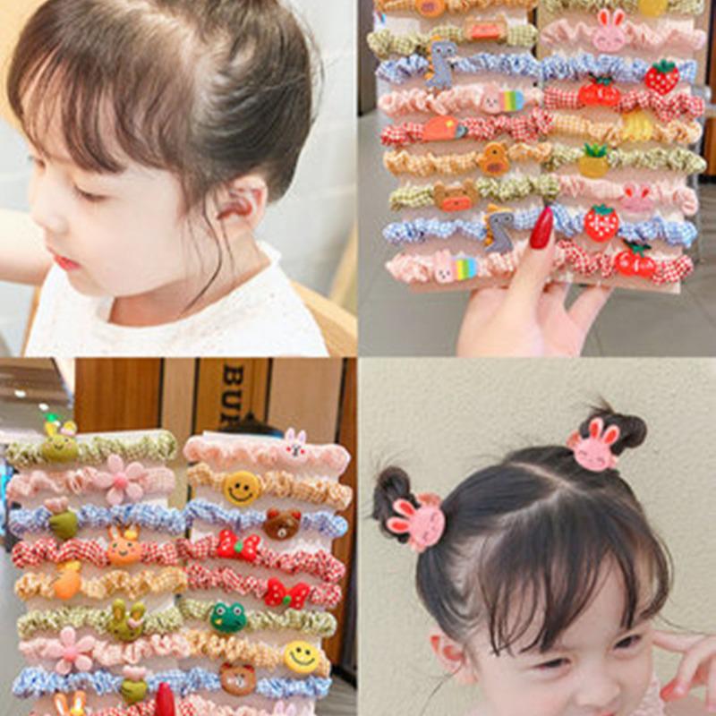 Korean Kids' Hair Ties: Cute, Elastic, Hair-Friendly Scrunchies for Girls and Babies