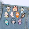 Creative Personality Labub Metal Badge Cute Rabbit Alloy Brooch Pin Decoration