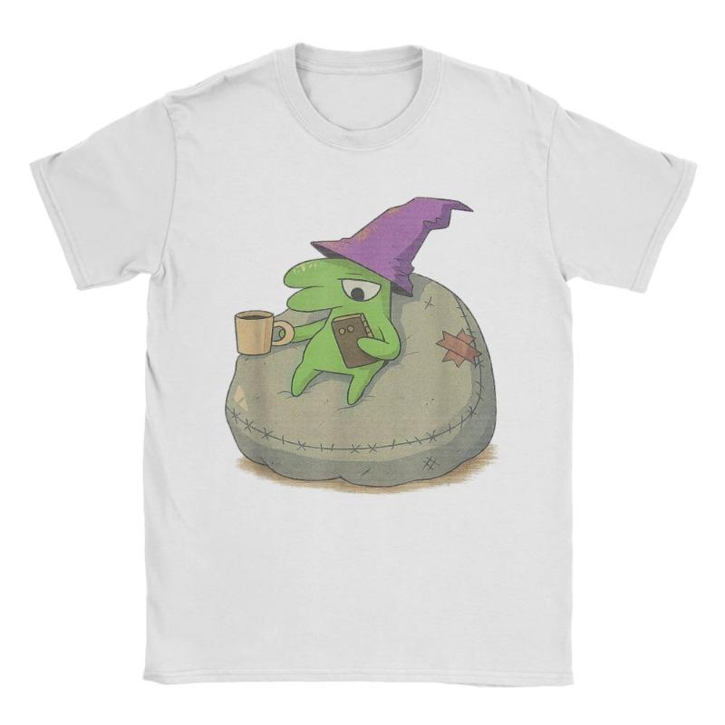 Smiling Friends Glep Flowers T Shirt Men CottonT-Shirt Round Neck Tee Shirt Short Sleeve Tops