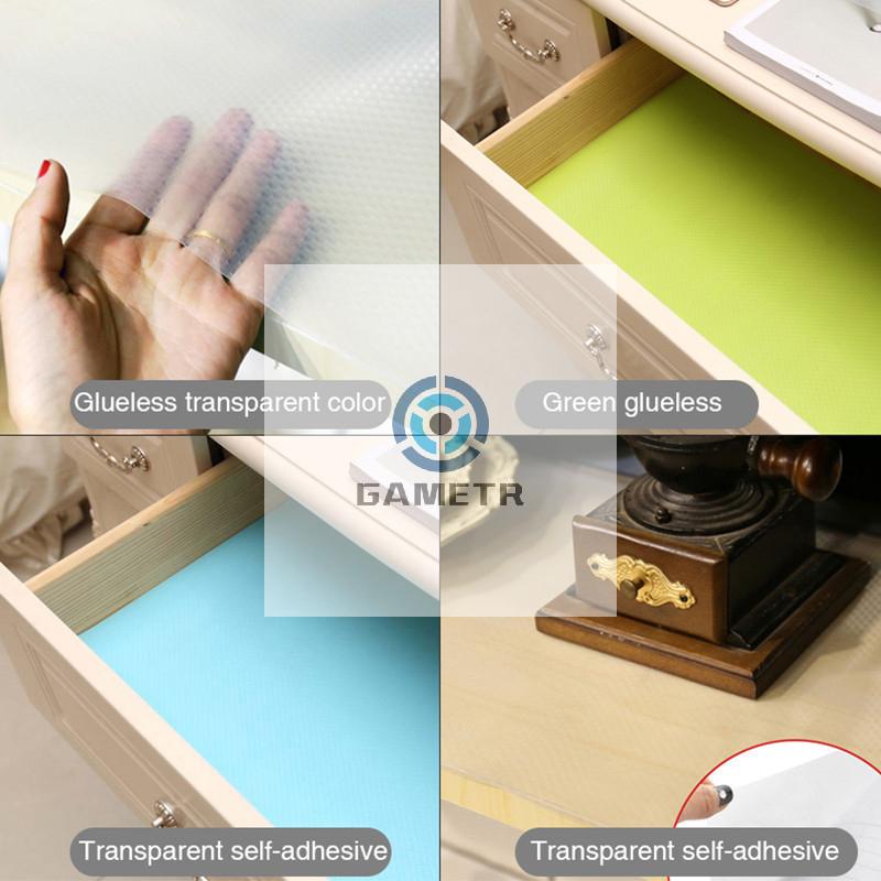 10Pcs EVA Refrigerator Mats Oil Resistant Cuttable Cabinet Drawer Mats Easy Clean Placemats Thermal Insulation Coasters