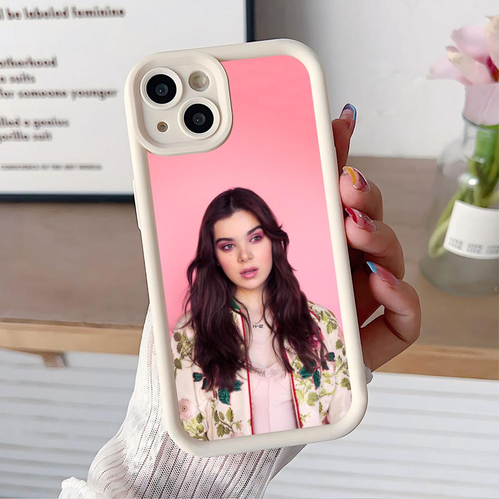 Hailee Steinfeld Thicken TPU Mobile Phone Case for iPhone 17 16 15 14 13 12 11 Air Pro Max Plus Colorful Cover