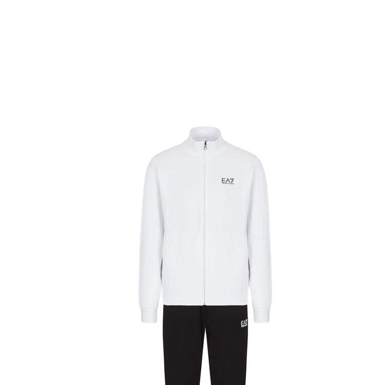 Emporio Armani Logo Print Stand Collar Zip Long Sleeve Long Pants Casual Sports Suit Men suit 8NPV51-PJ05Z-22BA