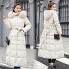 Moda durevole Moda durevole Inverno Donna Piumino Parka imbottito in cotone Giacca lunga ispessita Calda casual