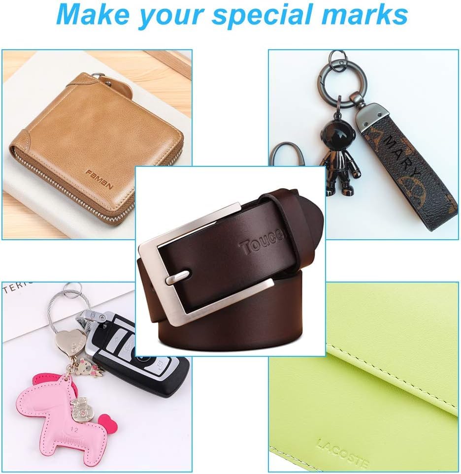 TAORAYO Stamping Kit for Leather Craft Handmade Leather Craft Tools Stamp Punch Kit Rivet Set Stamping Tools Metal Stamping Tools Stamping Punch