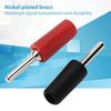 10 Pcs 10A 2mm Banana Plug Probe Adapter J.10001 Straight Rod Pin Type Banana Plug Corrosive Resistance Wear Resistance