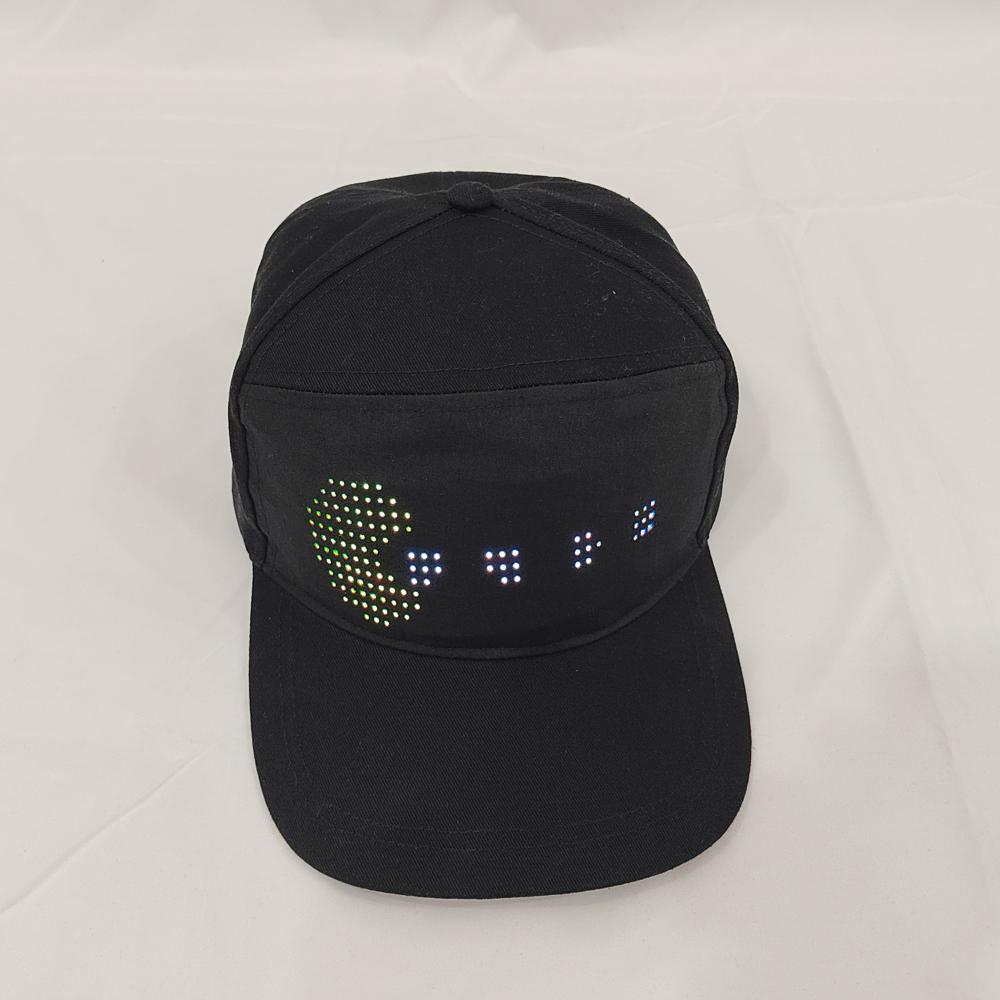 New LED Display USB Rechargeable Bluetooth Speaker Snapback Cap DIY Party Hat and Headlamp Performance Style