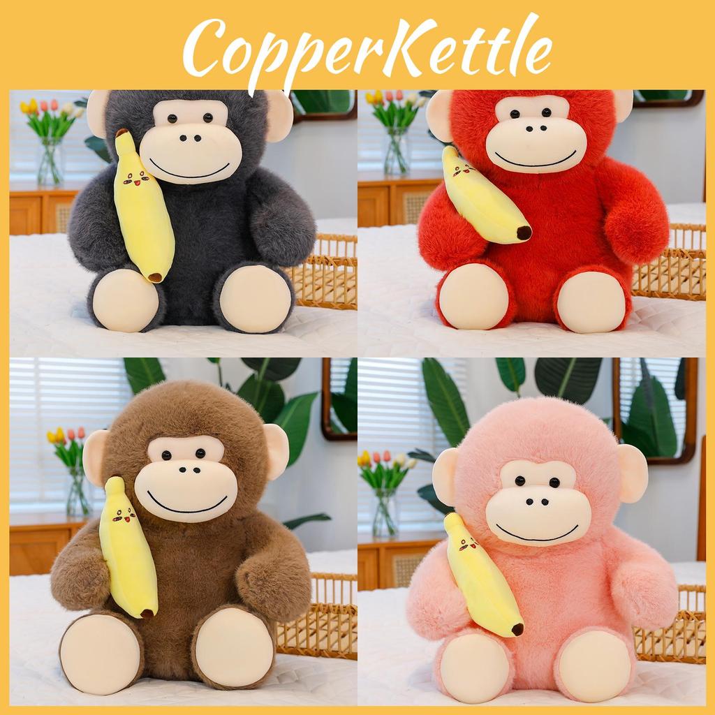 Animal Cartoon Monkey Short Plush Toy Filled Pp Cotton Room Decoration Doll