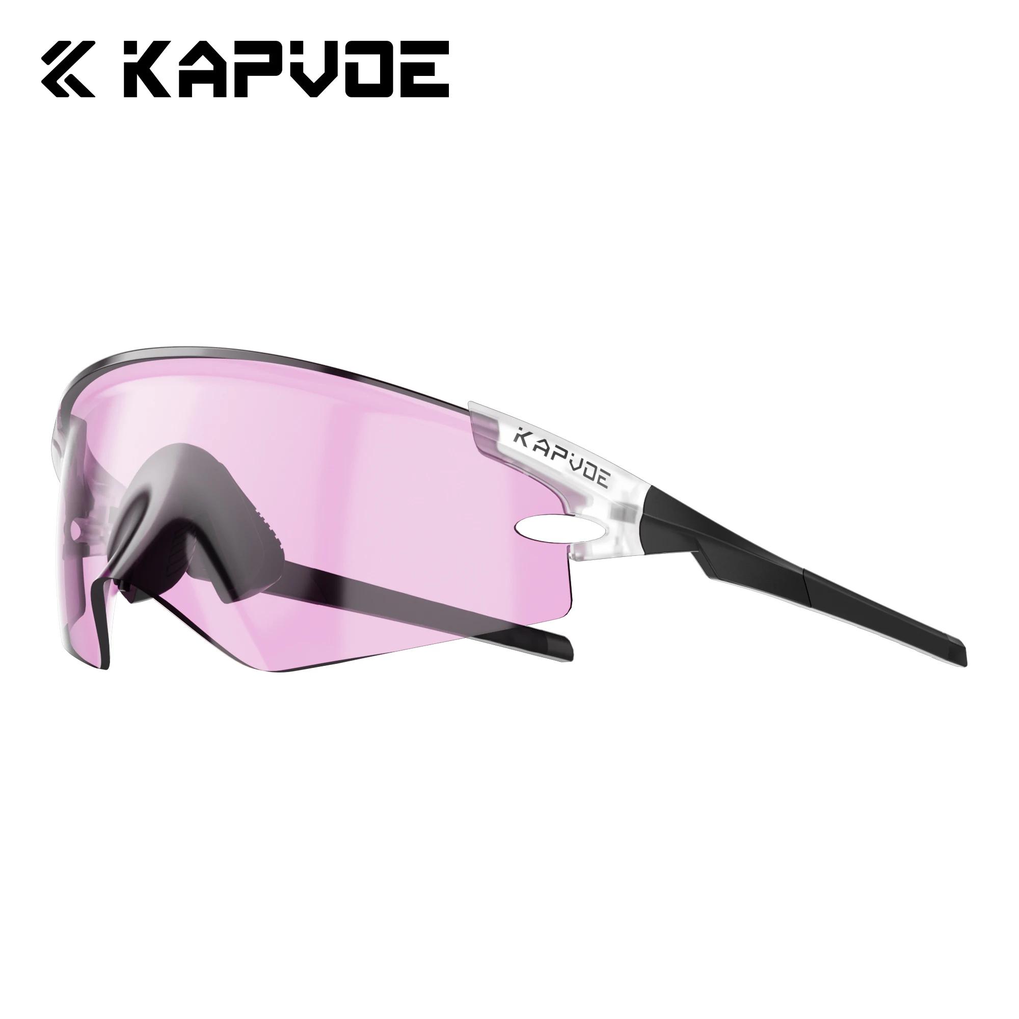 

Kapvoe New Hiking Eyewear Photochromic Sports Sunglasses Road Bike Mountain Bicycle Glasses Goggle Man Women Cycling Glasses
