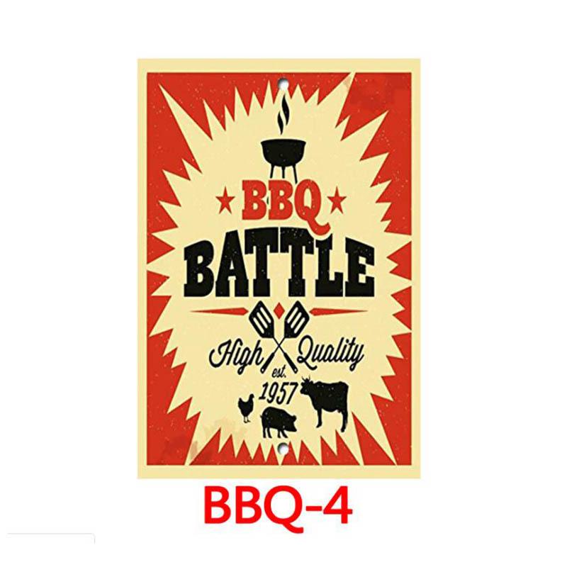 Fresh BBQ Plaque Metal Vintage Tin Sign Pin Up Shabby Chic Decor Metal Signs Vintage Bar Decoration Metal Poster Pub Metal Plate