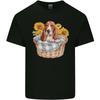 Basset Hound Dog In His Basket Unisexs Light Cotton TShirt