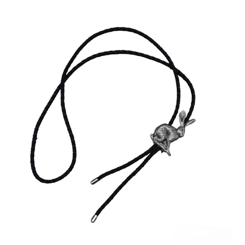 Delicate Bolo Tie for Man Western Cowgirls Metal Necktie Carnivals Costume Jewelery for Adult Teen Western Necklace