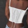 2025 Summer Sexy Lace Patchwork Tie-Up Sling Vest for Women