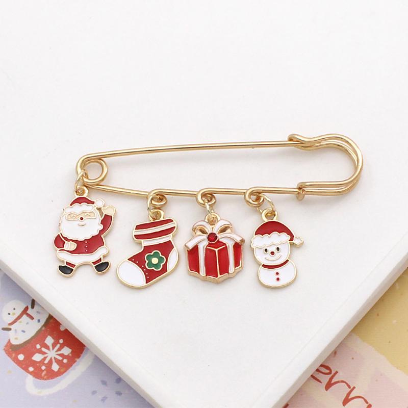 

Рождественские булавки для похудения талии, затягивающие лось, Санта-Клаус, рождественская елка, снеговик, подарочные украшения