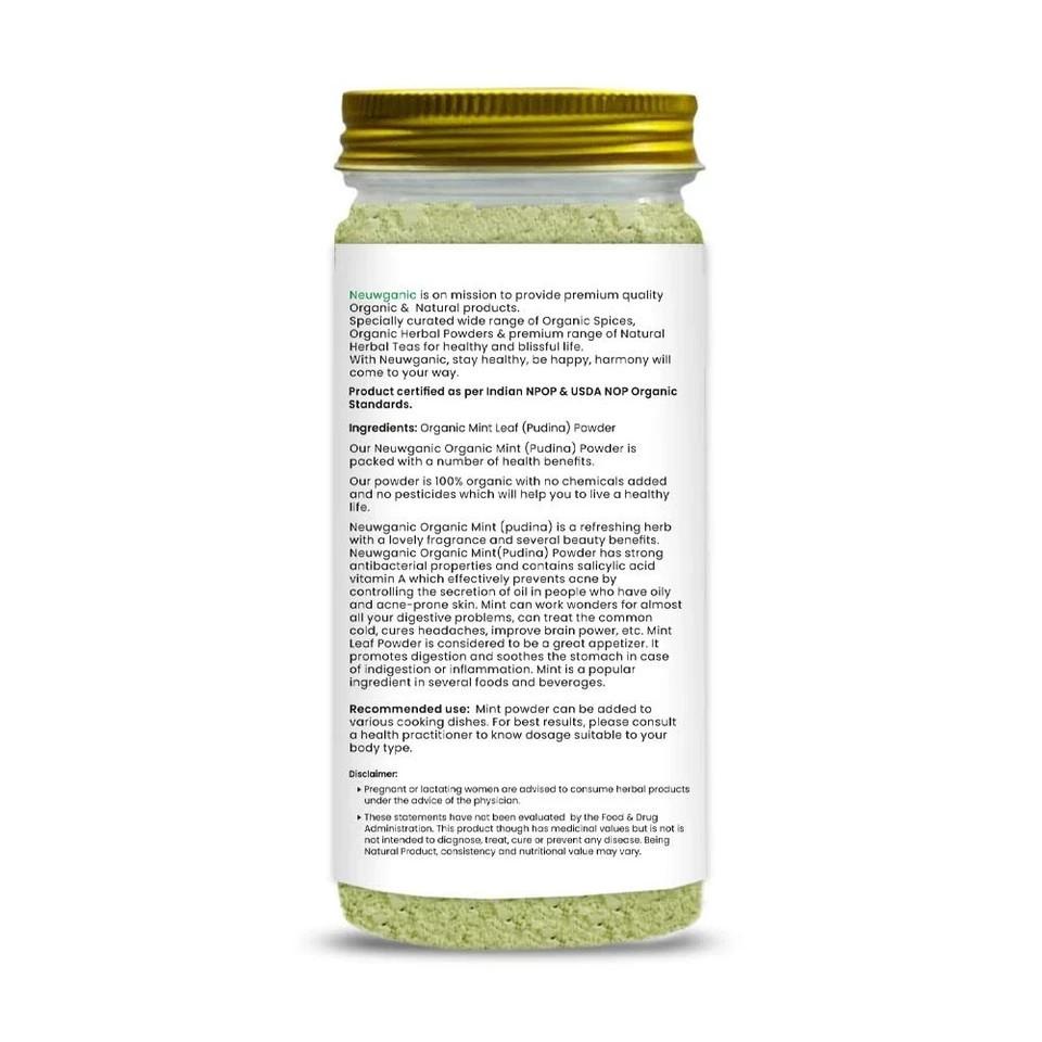 Neuwganic Organic Mint Leaf Pudina Powder 200gm