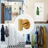 Xiaomi Brushed Gold Adhesive Wall Hooks Heavy Duty Sticky Towel Hook for Bathroom Kitchen Door Wall Mounted Stick On Hook for Coat Keys