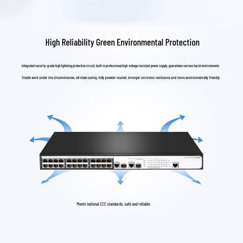H3C S2626V2-HPWR 24-Port PoE Enterprise Network Switch