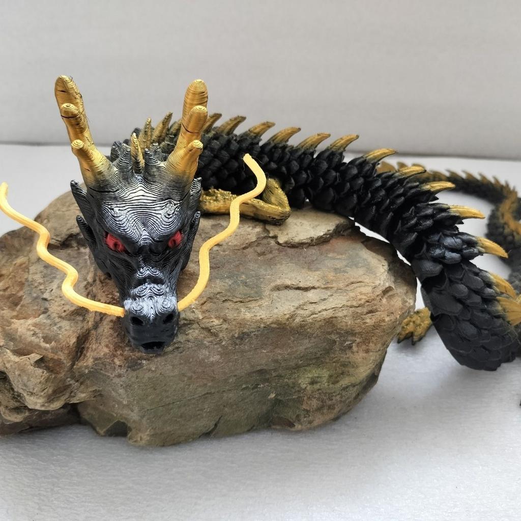 3D Dragon Ornament Moveable Body Joints Desktop Fish Tank Aquascaping Bonsai Decoration Lucky Dragon Crafts Home Decoration Gift