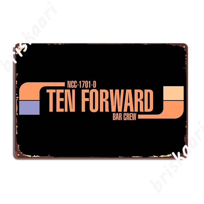

Ten Forward Bar Crew Ncc 1701 D Metal Plaque Poster Decoration Wall Mural Plaques Cinema Tin Sign Posters 20x30cm