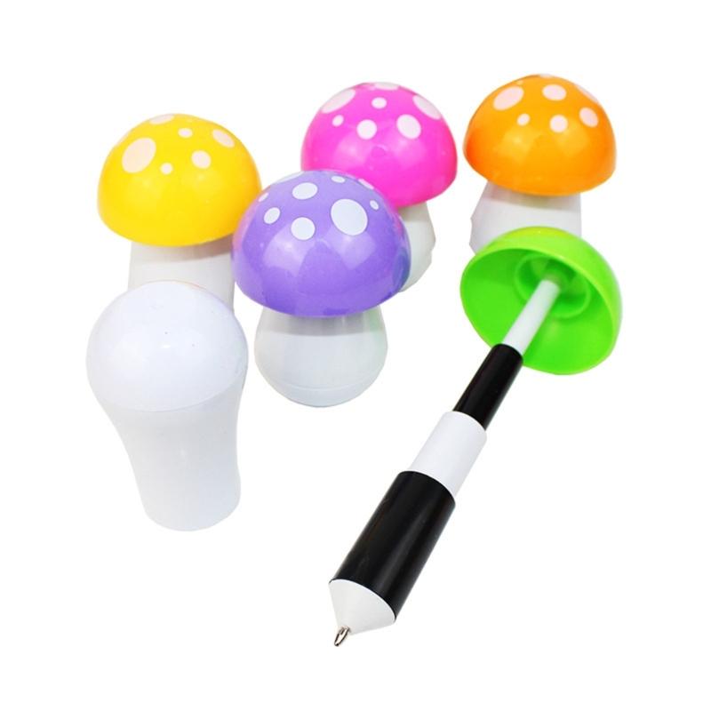 

6Pcs Novelty Mushroom Ballpoint Pen Funny Writing Pen Christmas Stocking Fillers for Kid Boy Girl Christmas Party Favor 1