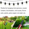 12Pcs Swivel Hooks Rotating Rust-Proof Stainless Steel Hanging Pendant Hangers Party Supplies