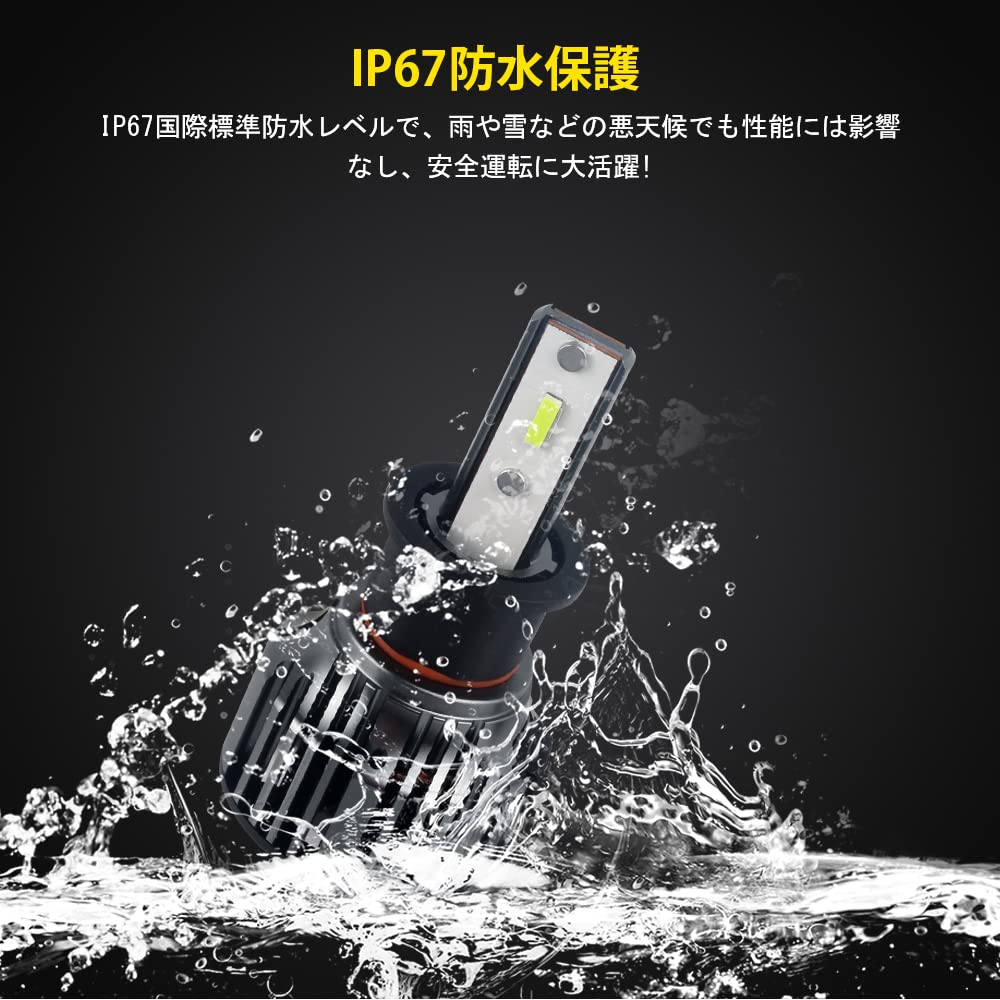 Catland LED-Nebelscheinwerfer, Scheinwerfer, H3, Zitronengelb, Limettengelb, LED-Nebel, Nebelbirne, Gelbgrün, Auto, Gelb, LED-Birne, Gelb, LED-Lampe, DC9V-30V, 4000LM x 22