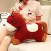 Red Plush Horse Lightweight Portable For Sofa Bedroom
