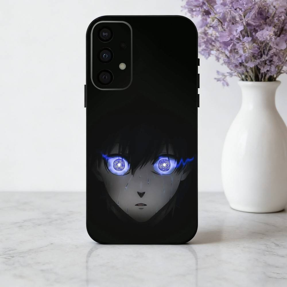 C-Comics B-Blue L-Lock-K  Phone Case For Samsung Galaxy A73,A72,A71,A70,A53,A52,A51,Soft Silicone Black Cover