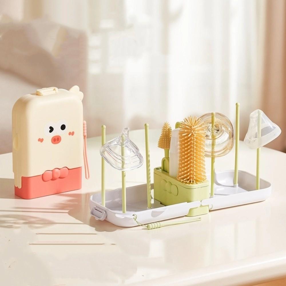 Soft Bristles Baby Bottle Brush Set Silicone Feeding Bottle Cleaners  Newborn Care
