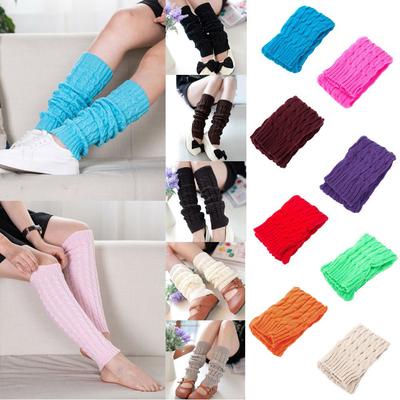 (Trag mich)Damen-Winter-warme Beinlinge, gestrickt, gehäkelt, lange Socken, hohe Kniestrümpfe