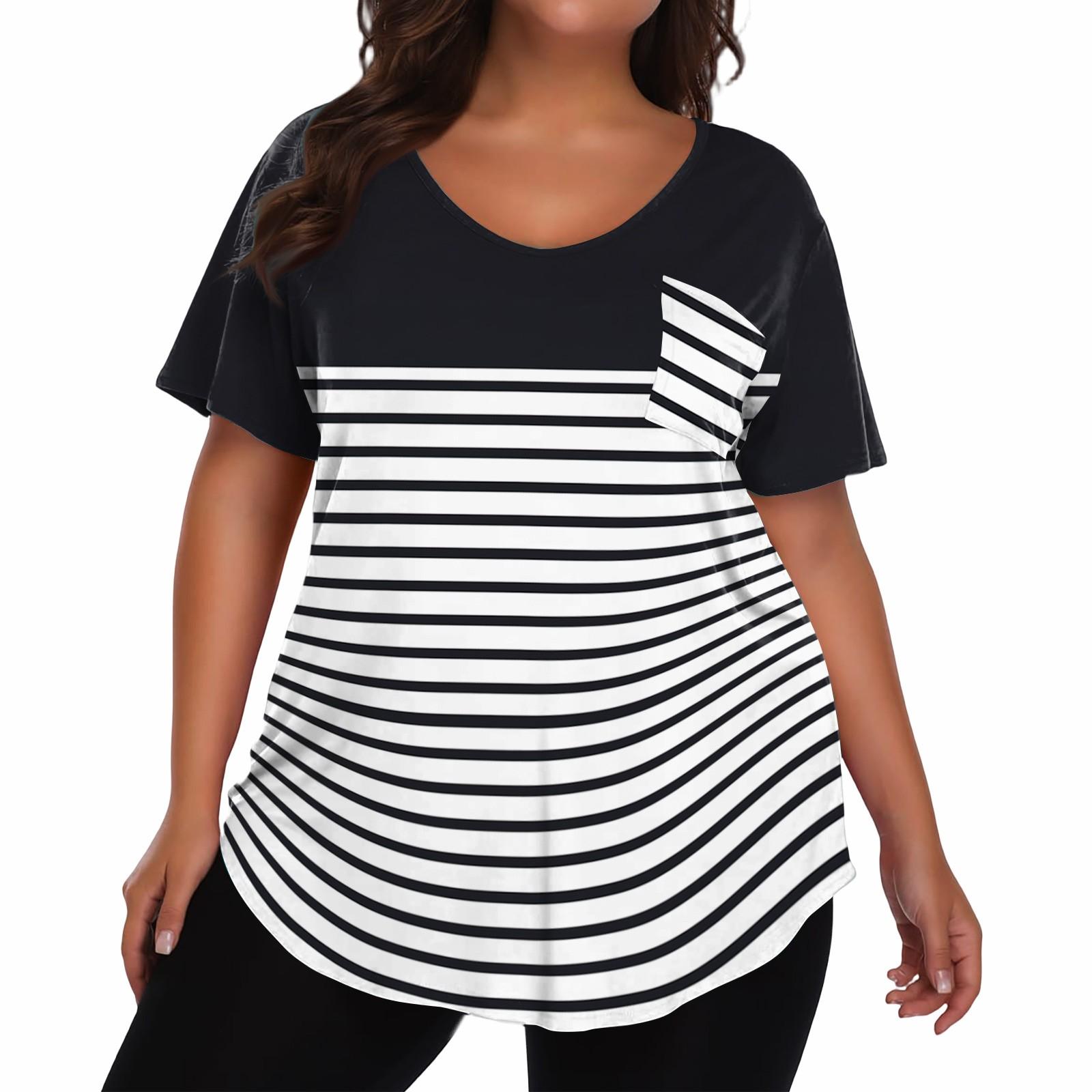 

Женская футболка большого размера, повседневный принт, V-образный вырез, короткий рукав XXXXXL