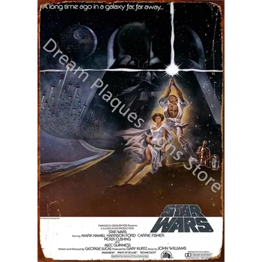 Movie Vintage Metal Sign Retro Cinema Wall Art Poster for Home Room Decor Aesthetic Wall Decoration Plaque Gift for Movie Lovers