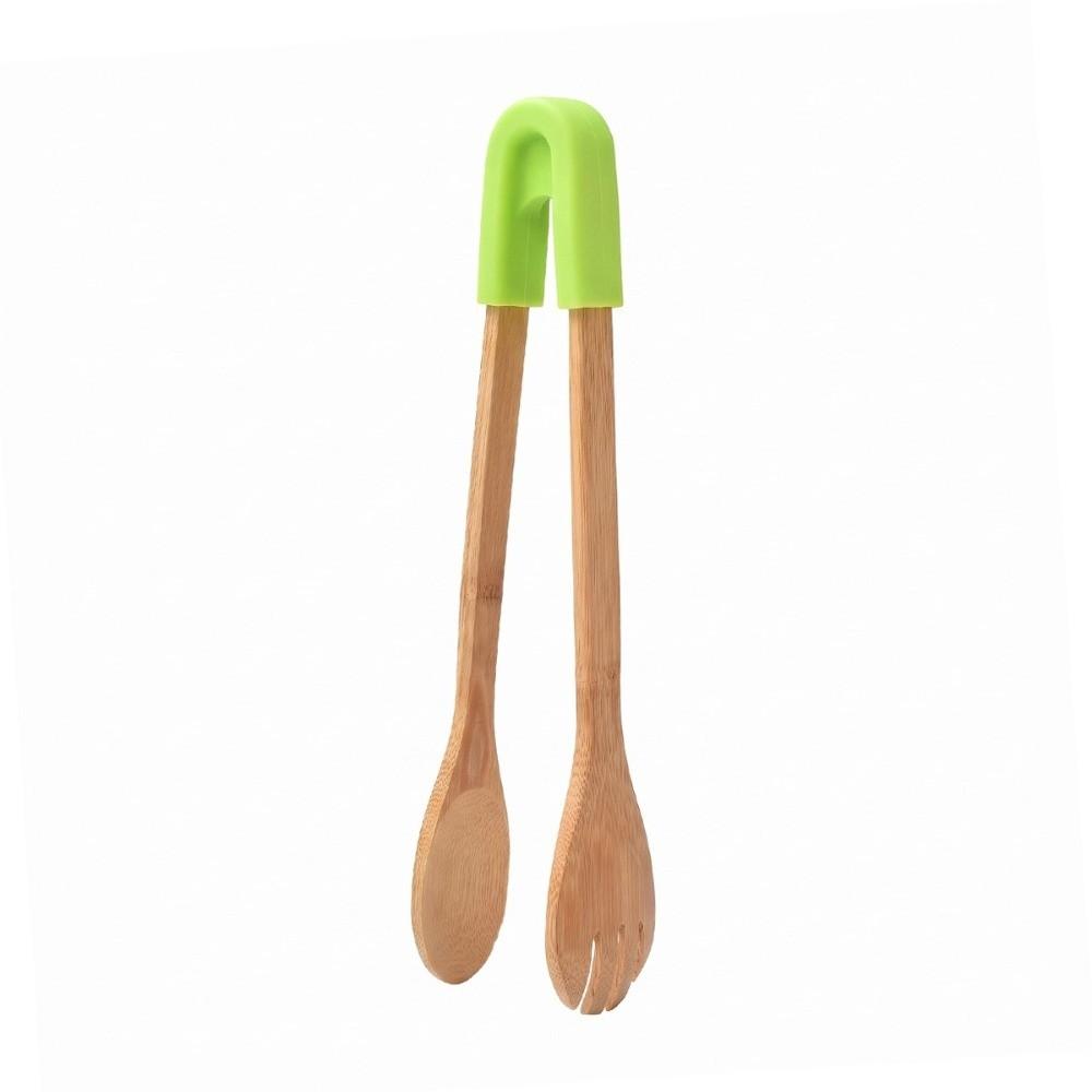 Bamboo Salad Serving Tong Multi Color Option Grill Tongs New Food Tongs Barbecue Cooking