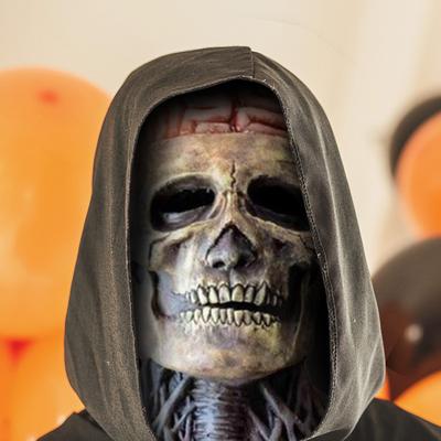 Halloweenska démonická maska Hororová odhalená mozgová zombie latexová strašidelná maska Halloweenske cosplay kostýmy Maska lebky Kostra Maškarádne rekvizity