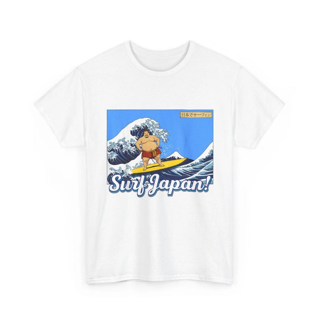 Surf Japan! Shirt, Sumo Wrestler Surfing T-Shirt