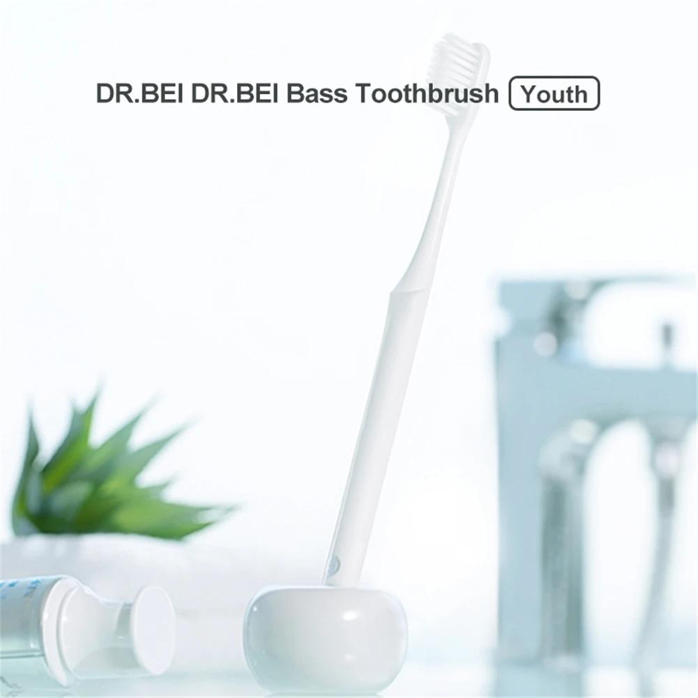Dr Bei Toothbrush Youth Version 2 Colors Gum Care Daily Cleaning Oral Care Soft Bristle Better Cleaning Toothbrush For Adults