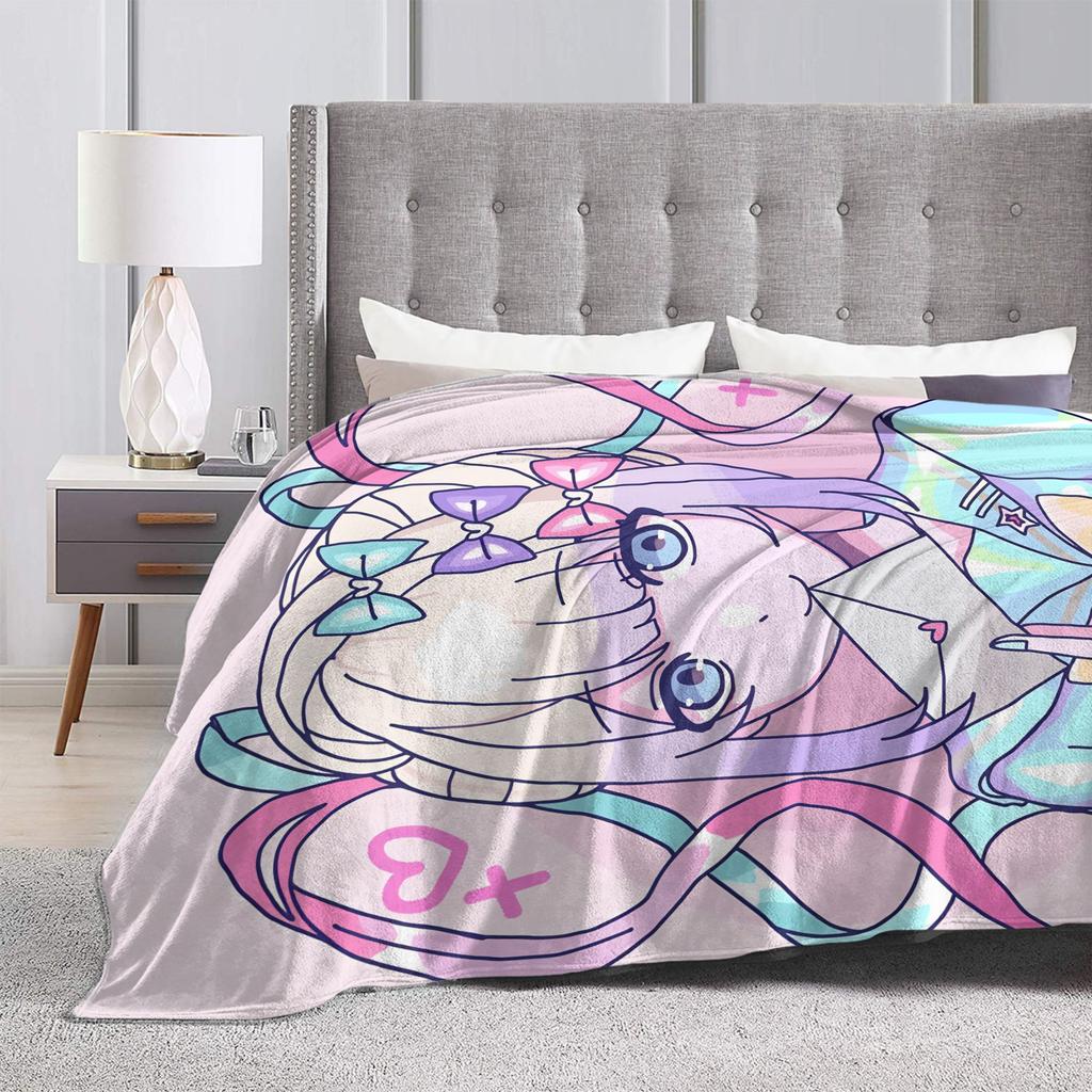Needy Streamer Overload Kangel Flannel Blanket Winter  Soft Throw Blanket for Girls Boys Room Fashion Bedspread Sofa Bed Cover