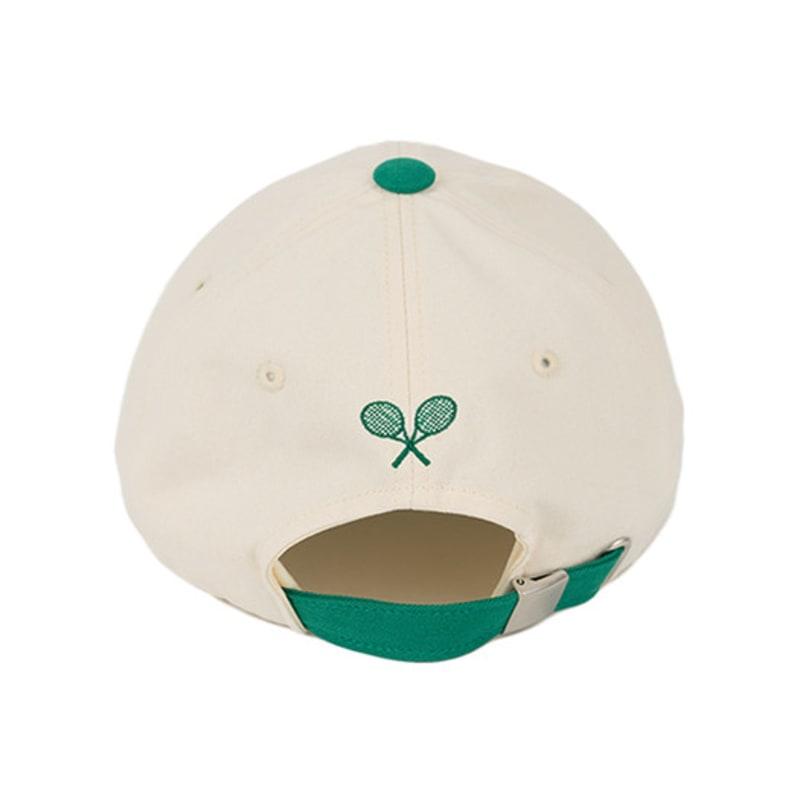 CLEVER FIELD color block embroidered ball cap_ green