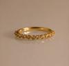 Dainty Birthstone Stack Ring Luxury Everyday Jewelry Gold Plated Gift For Women