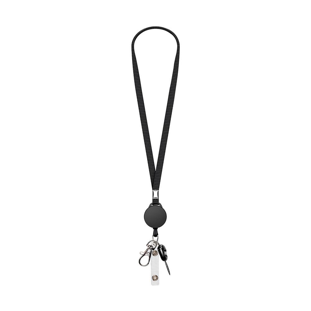 Badges Holder Retractable Lanyard Id Lanyard Name Tag Card Badge Holder Reels Chain Clips Hanging Rope Keychain Necklace Strap